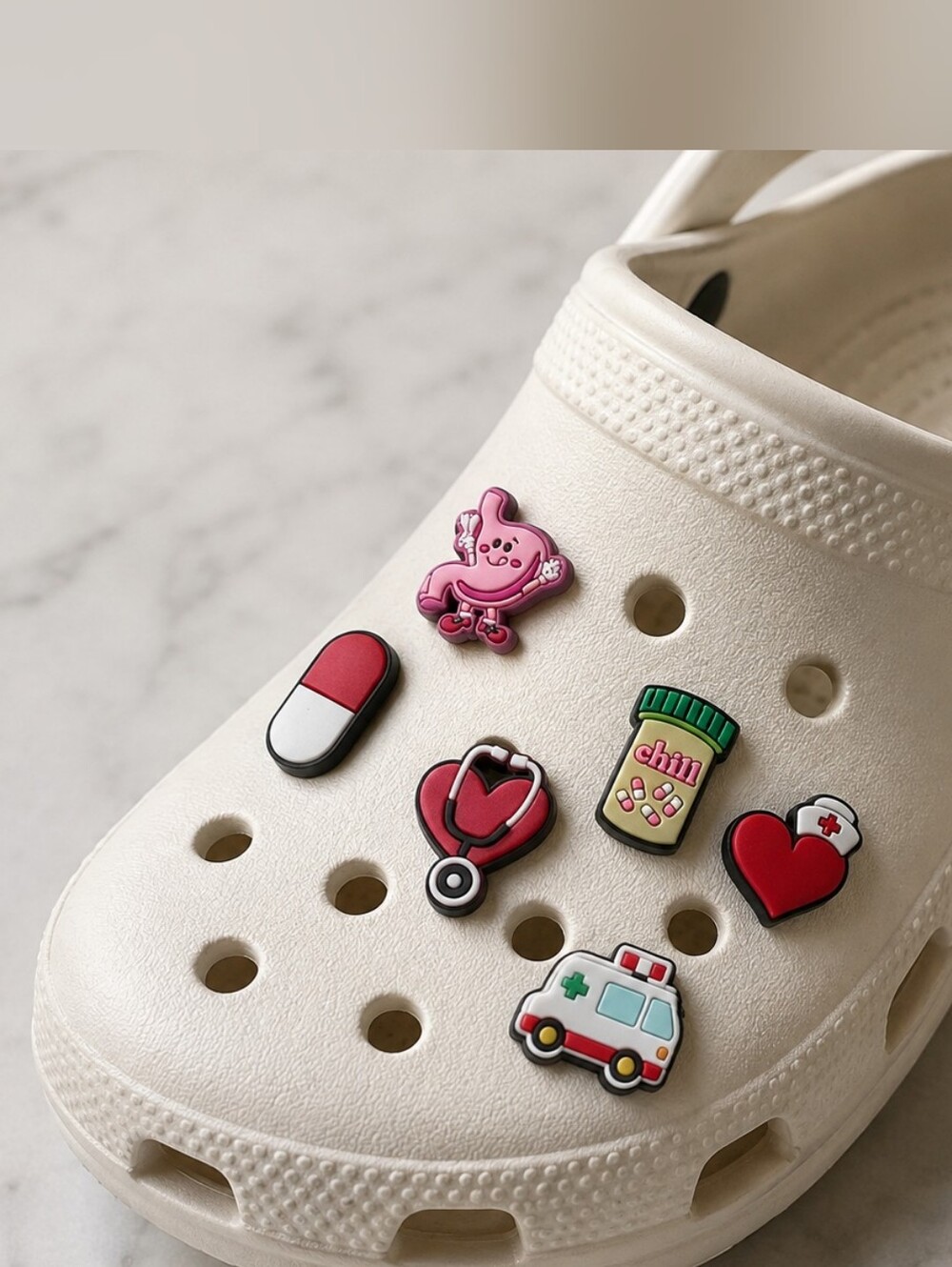 30 PCS Healthcare-Inspired PVC Shoe Charms for Clogs | Clog Accessories
